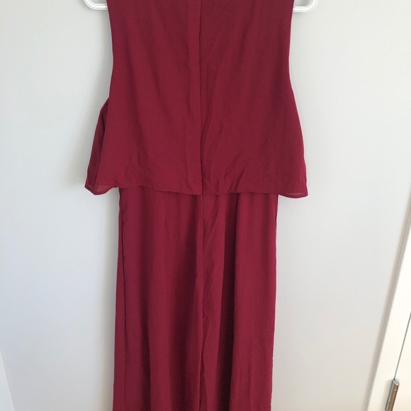 NWOT Flowy Chiffon Wide Leg Jumpsuit - Picture 4 of 5